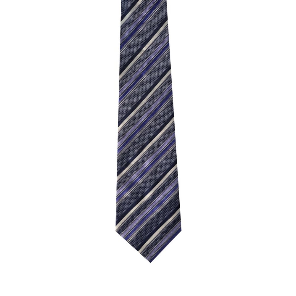 Screenplay Barcode Stripe Pattern Necktie